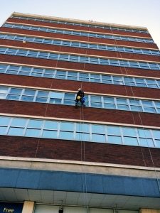 rope access window cleaning in Hemel Hempstead - Hamilton House