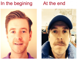 Picture of Charlie Price's Movember attempt