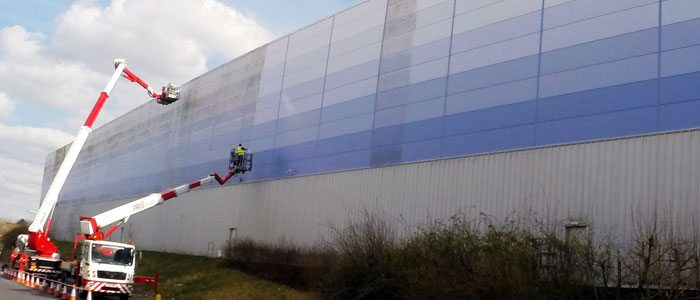 Commercial cladding cleaning